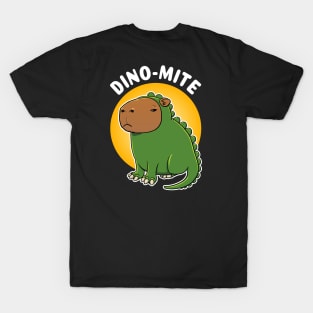 Dino-mite Capybara Dinosaur Costume T-Shirt